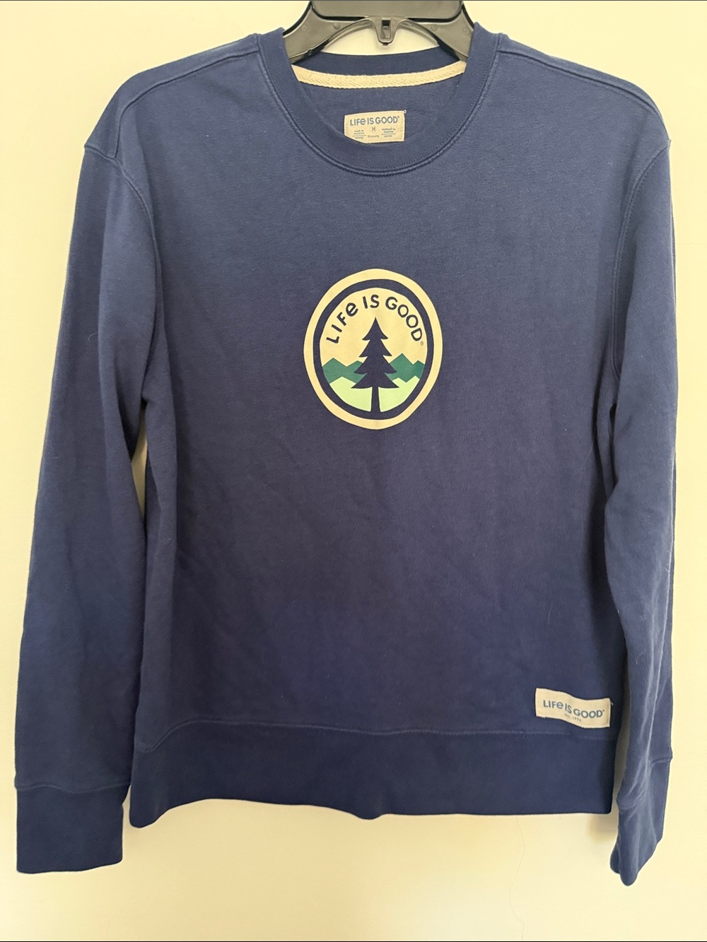 Life Is Good Navy Blue Crewneck Sweatshirt